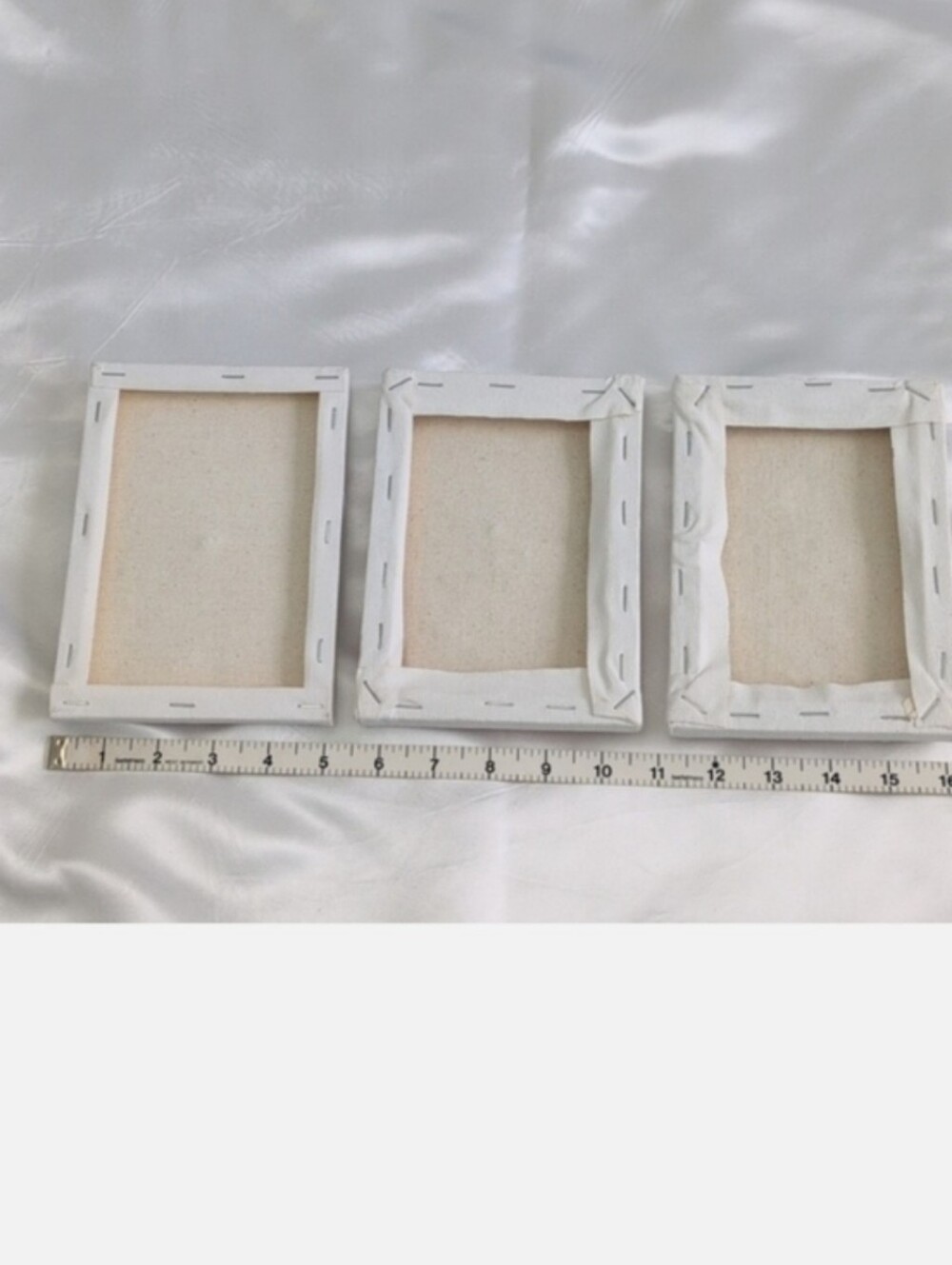 Set of three shell art panels. Perfect for girls bedroom! Seashell Art Trio - Picture 2 of 9